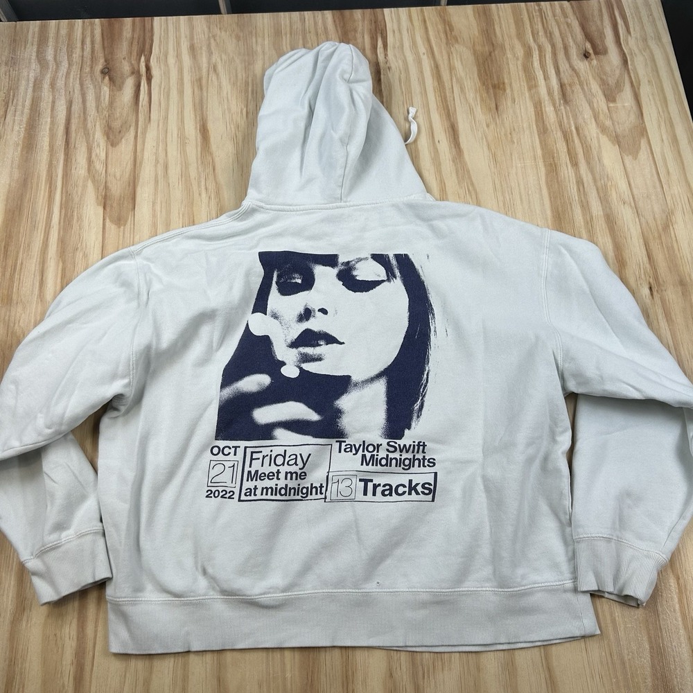 Taylor Swift Midnights Women's XL Hoodie Sweatshirt Graphic Tour Merch